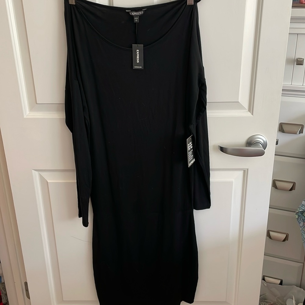 Express dress, black, size small